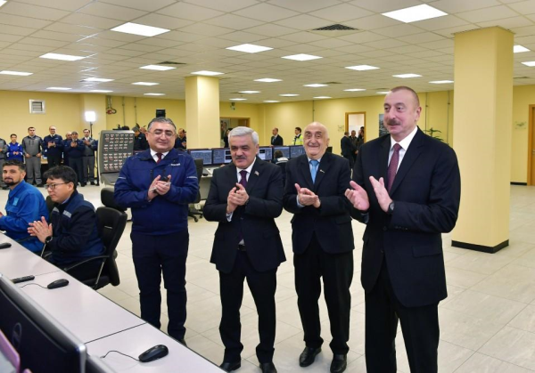 Prezident İlham Əliyev Sumqayıtda “SOCAR karbamid” zavodunun açılışında iştirak edib 